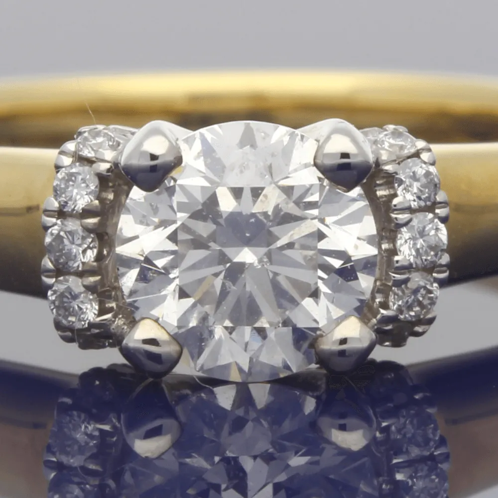 18ct Yellow Gold 0.81ct Certificated Diamond Engagement Ring