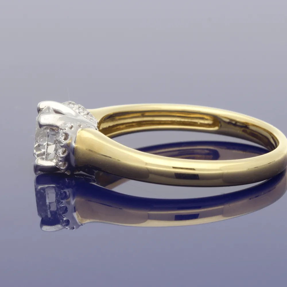 18ct Yellow Gold 0.81ct Certificated Diamond Engagement Ring
