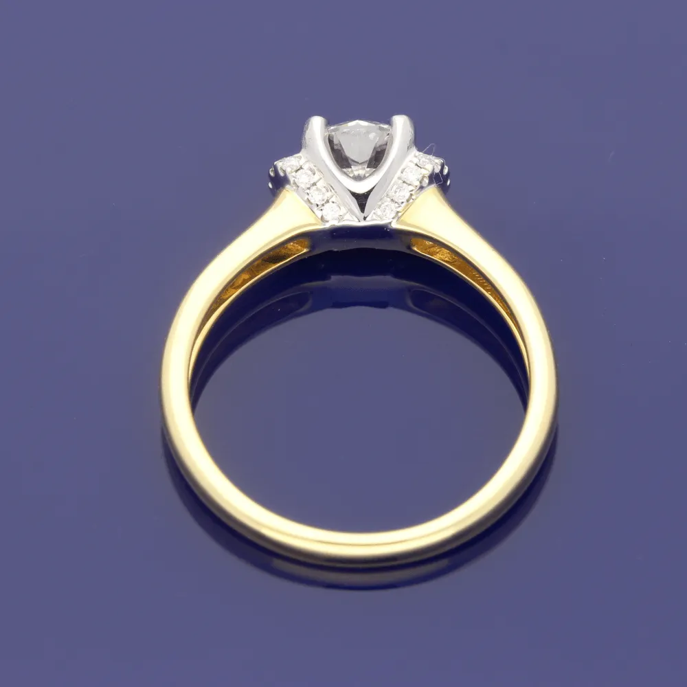 18ct Yellow Gold 0.81ct Certificated Diamond Engagement Ring