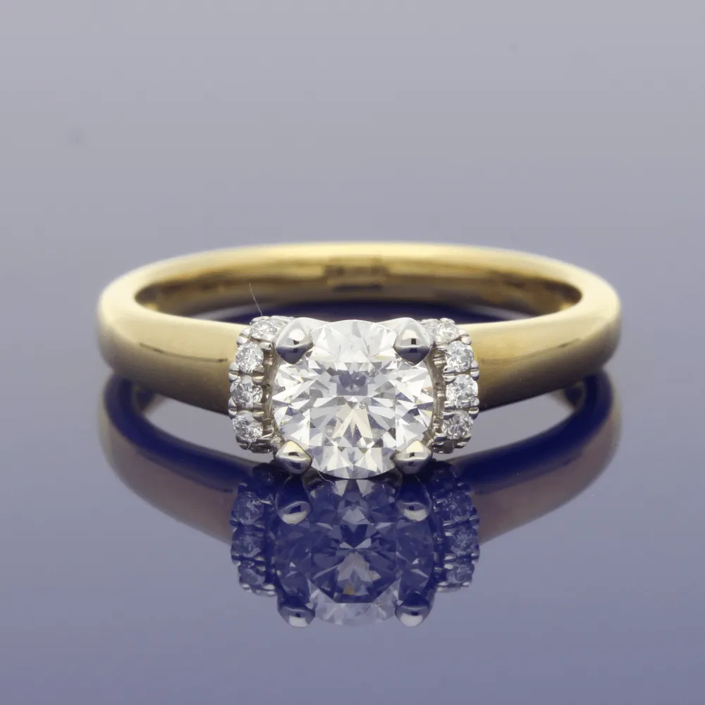 18ct Yellow Gold 0.81ct Certificated Diamond Engagement Ring