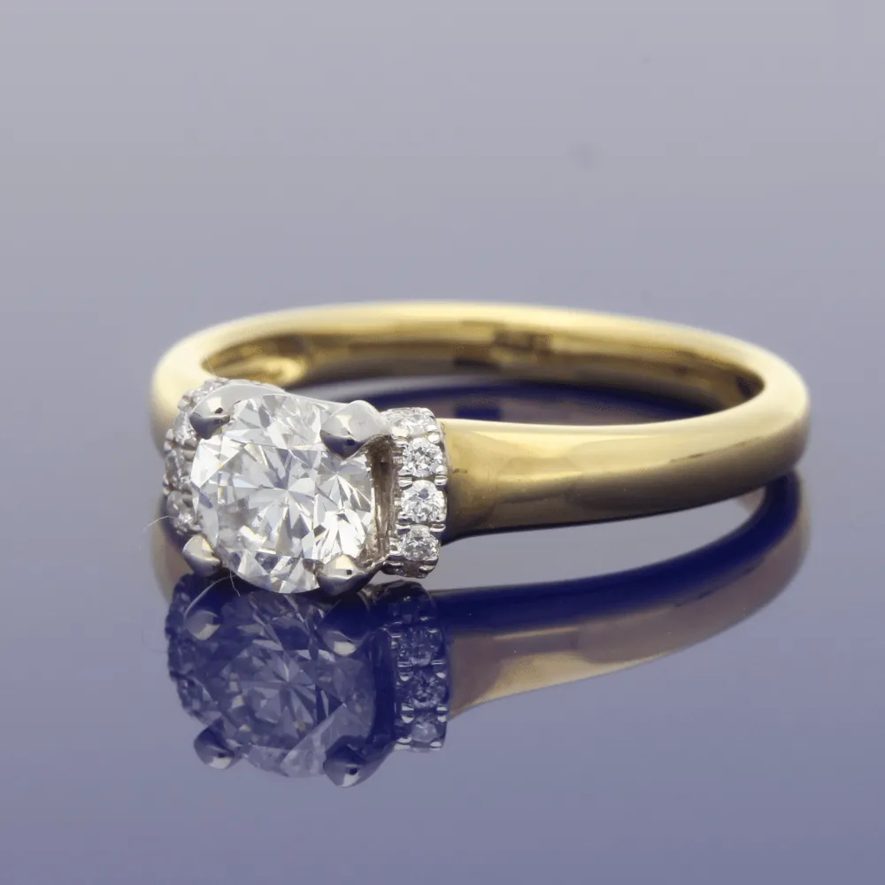 18ct Yellow Gold 0.81ct Certificated Diamond Engagement Ring