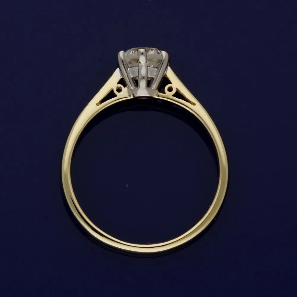 18ct Yellow Gold Diamond Solitaire Ring