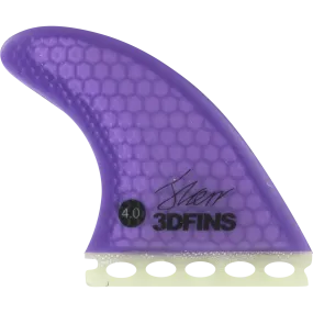 3D xds Full-Base 4.0 Purple Surfboard FIN  -  SET OF 3PCS 3D xds Full-Base 4.0 Purple Surfboard FIN  -  SET OF 3PCS