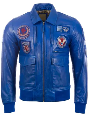 9079 Aviatrix Men's Pilot Jacket - Electric Blue 9079 Aviatrix Men's Pilot Jacket - Electric Blue