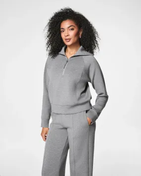 AirEssentials Half Zip - Medium Heather Grey AirEssentials Half Zip - Medium Heather Grey