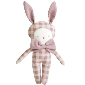 Alimrose - Dream Baby Bunny 20cm - Rose Check Linen Alimrose - Dream Baby Bunny 20cm - Rose Check Linen