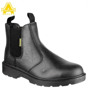 Ambler Steel Toe Slip On Work Boot Black Ambler Steel Toe Slip On Work Boot Black