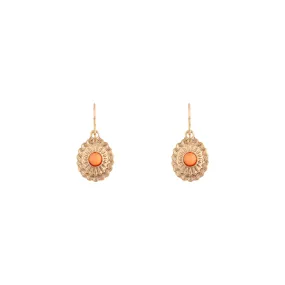 Antique Gold Mini Bohemian Disc Earrings Antique Gold Mini Bohemian Disc Earrings