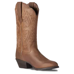 Ariat Ladies Heritage Distressed Brown R Toe Stretchfit Boots 10038380 Ariat Ladies Heritage Distressed Brown R Toe Stretchfit Boots 10038380