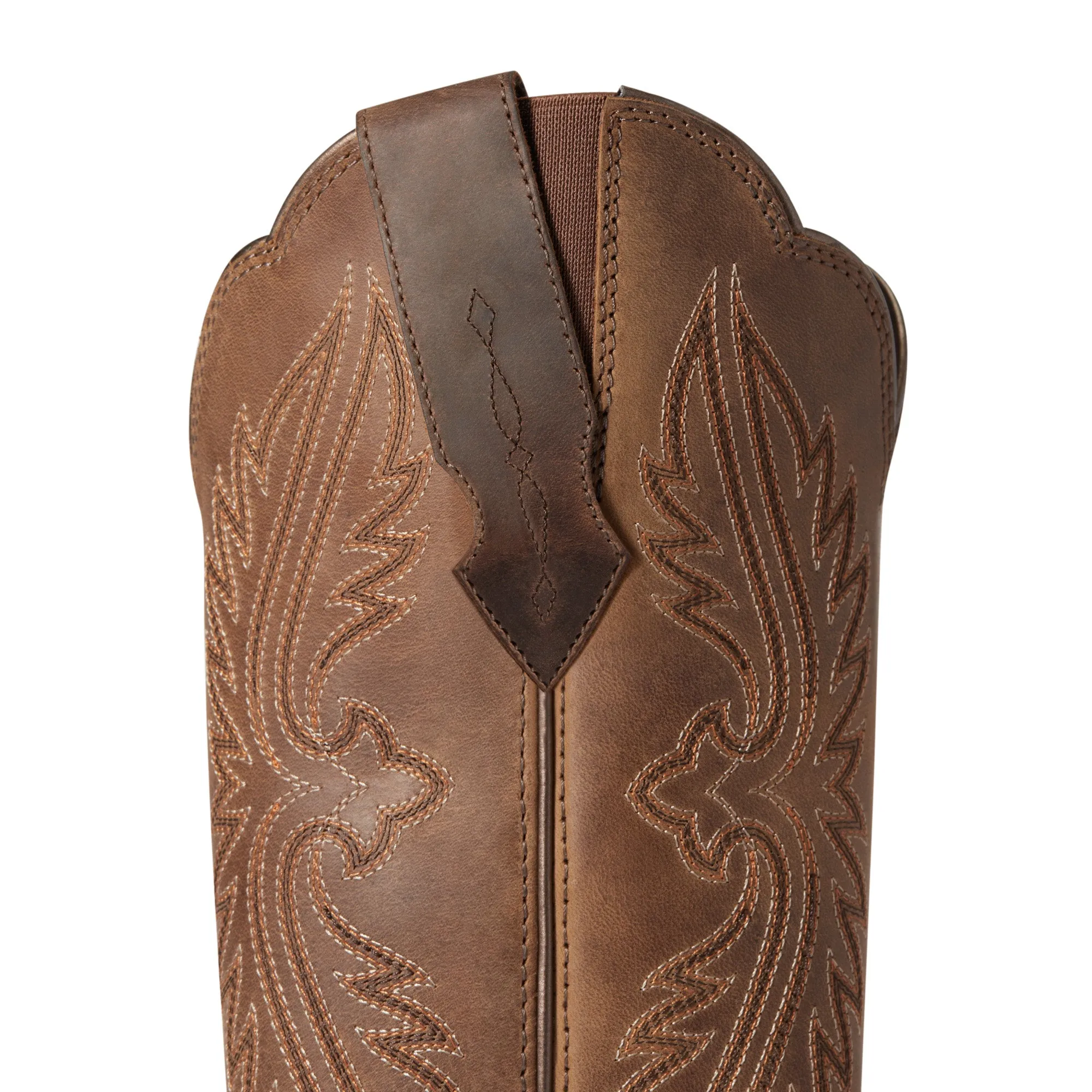 Ariat Ladies Heritage Distressed Brown R Toe Stretchfit Boots 10038380