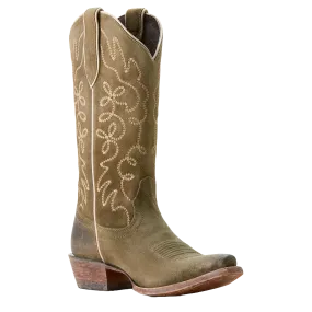 Ariat Ladies Jukebox Soft Olive Green Suede Western Boot 10053792 Ariat Ladies Jukebox Soft Olive Green Suede Western Boot 10053792