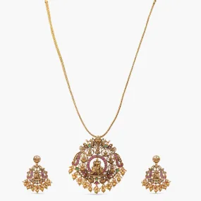 Ashtalakshmi Antique Nakshi Silver Pendant Set Ashtalakshmi Antique Nakshi Silver Pendant Set