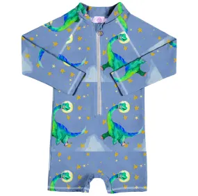 Astro Dinosaur Unisex Long Sleeve Zip Swimmers Astro Dinosaur Unisex Long Sleeve Zip Swimmers