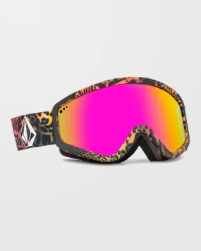 Attunga Acid Leopard Goggle ( Bonus Lens - Rose) - Pink Chrome Attunga Acid Leopard Goggle ( Bonus Lens - Rose) - Pink Chrome