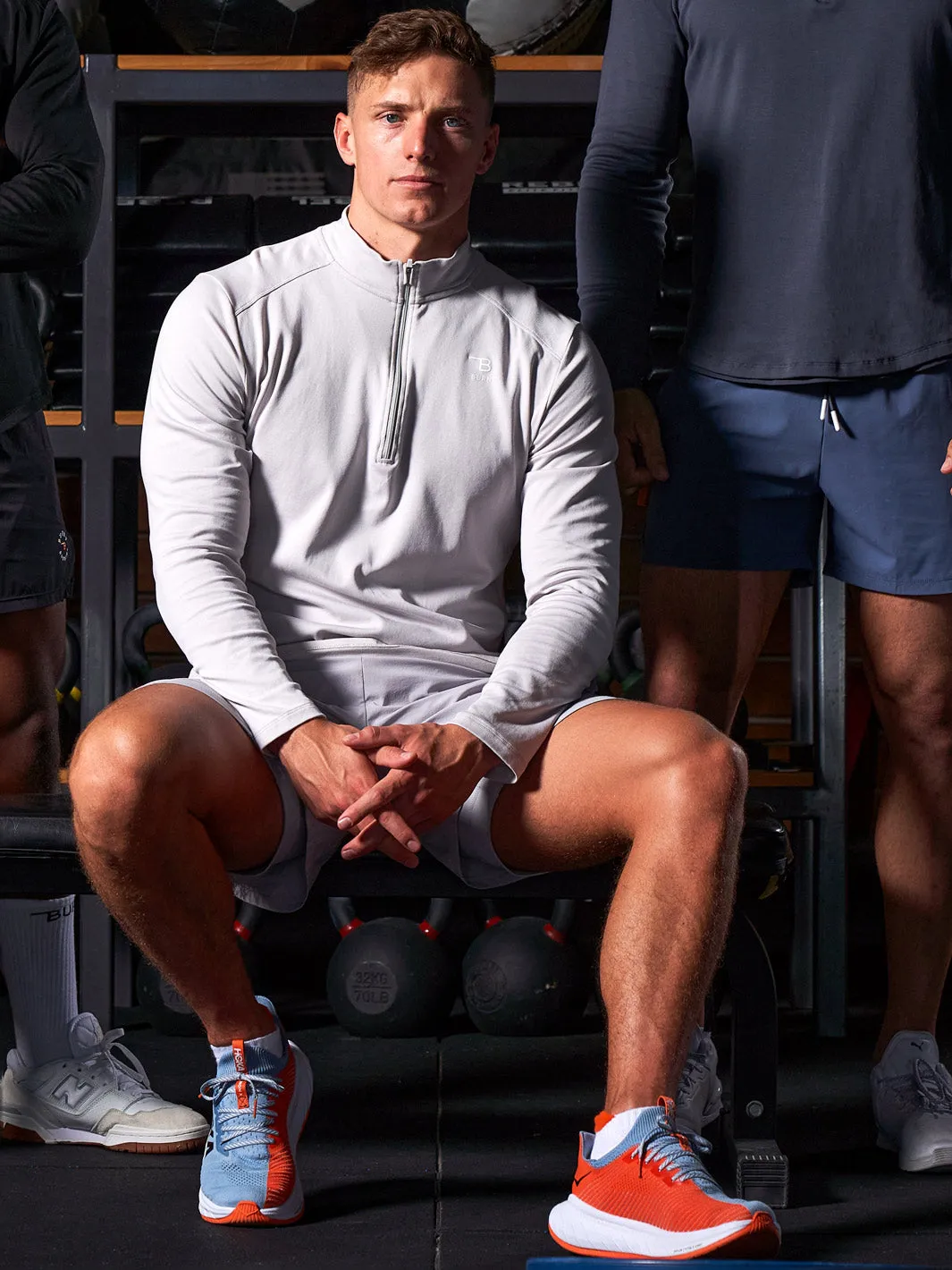 Augusta 1/4 Zip Top - Grey