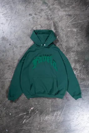 AVES RHINESTONE MILITARY GREEN SNAP BUTTON HOODIE AVES RHINESTONE MILITARY GREEN SNAP BUTTON HOODIE