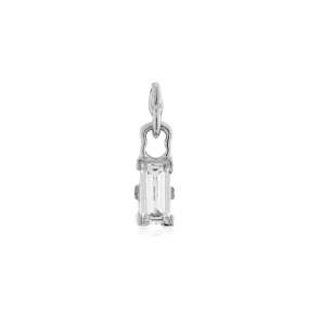 Baguette Pendant - White Gold Baguette Pendant - White Gold