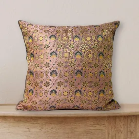 Banarasi Silk Cushion Cover in Pink Banarasi Silk Cushion Cover in Pink
