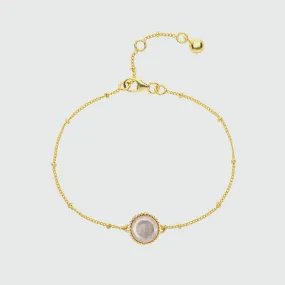 Barcelona October Rose Quartz Birthstone Bracelet Barcelona October Rose Quartz Birthstone Bracelet