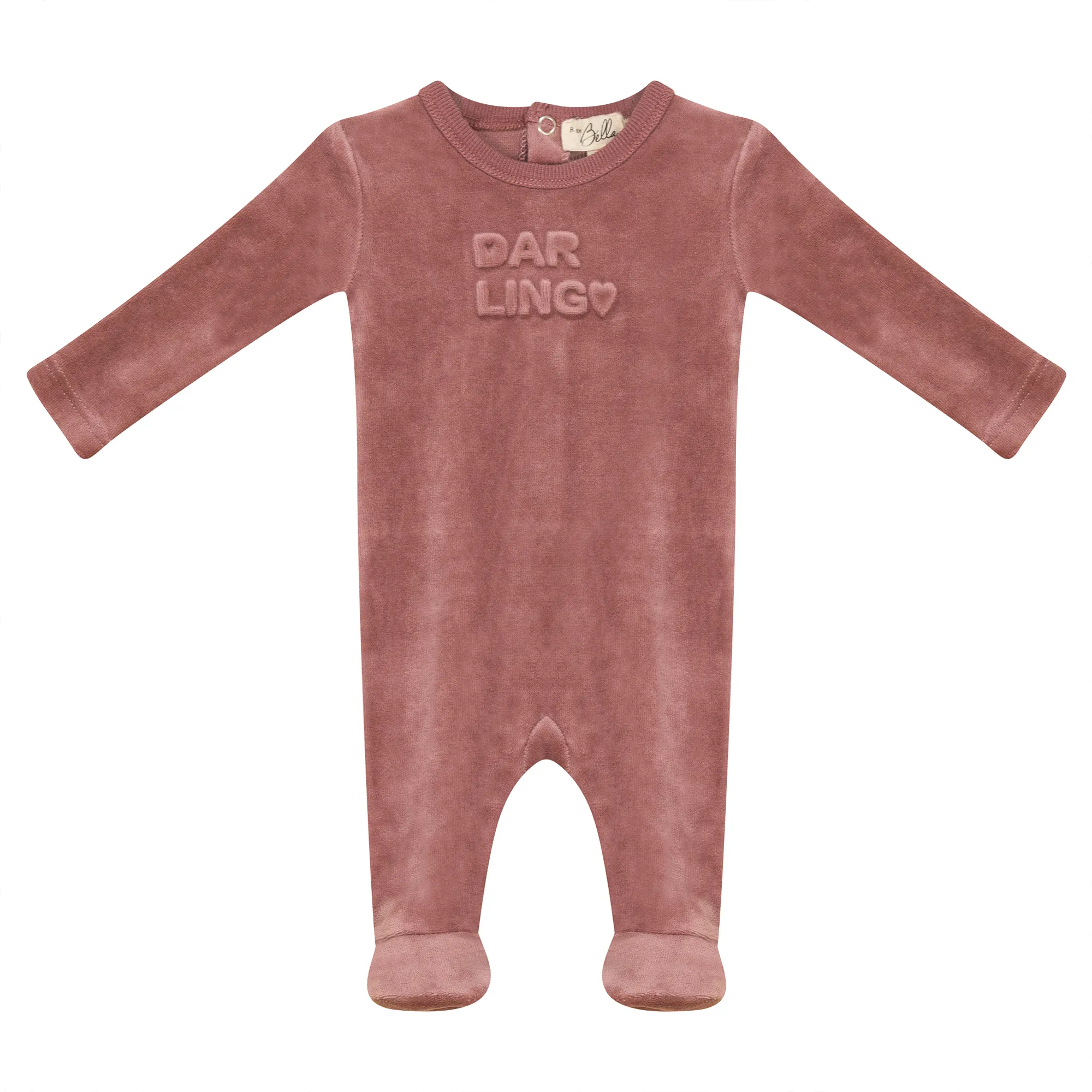 Bebe Bella Rose Bumped Up Print Footie