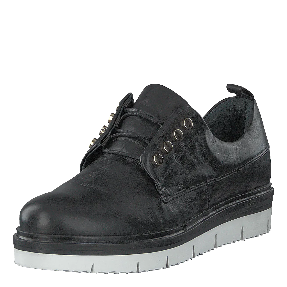 Biastella Leather Laced Shoe Black