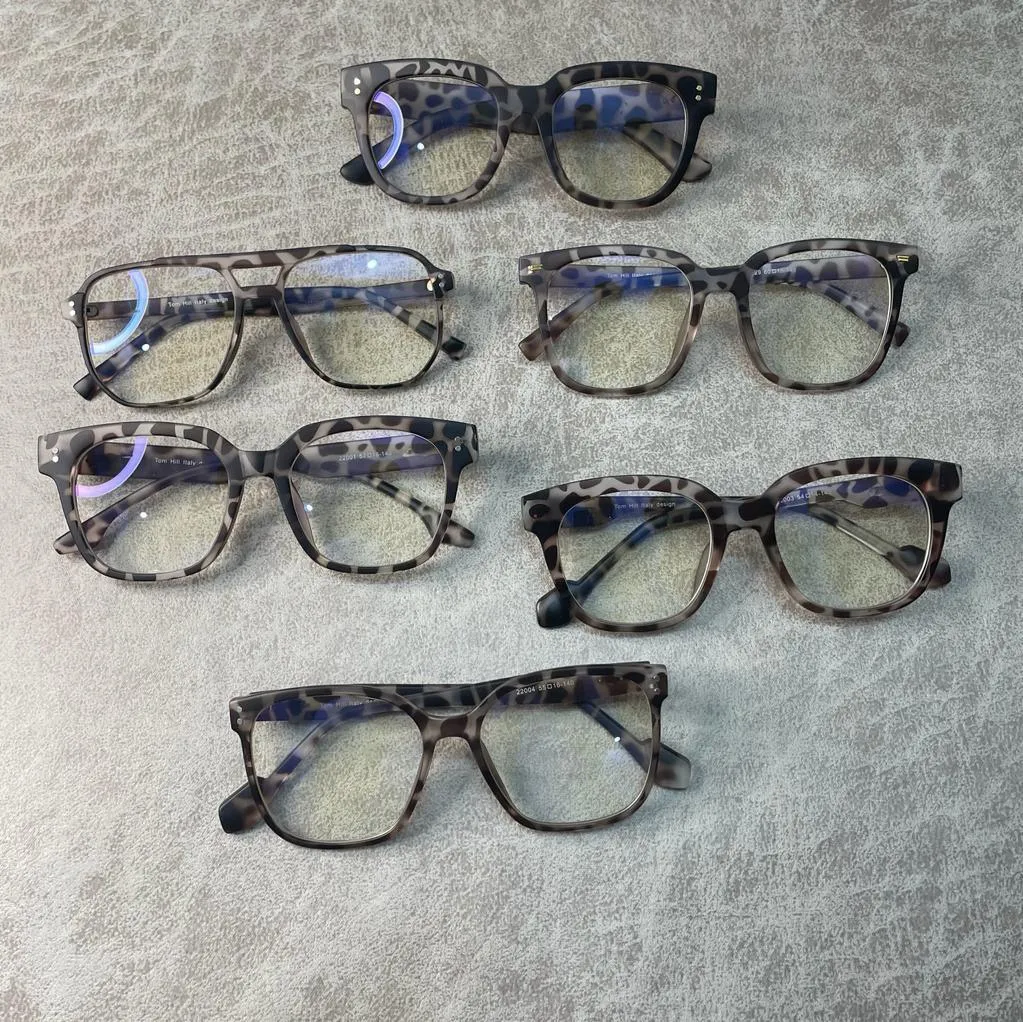 Black Leopard Spectacle Optical Eyeglasses Frames Blue Light Blocking Glasses