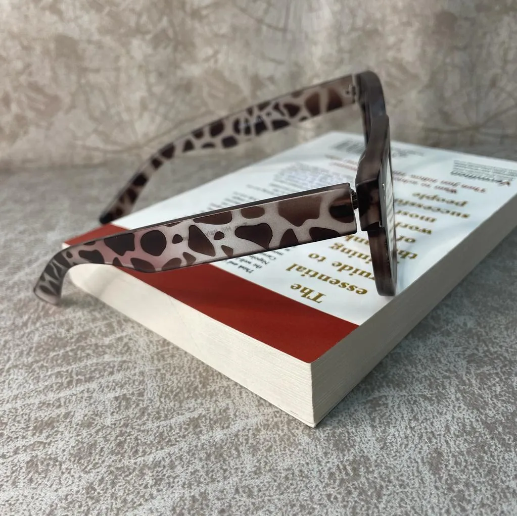 Black Leopard Spectacle Optical Eyeglasses Frames Blue Light Blocking Glasses