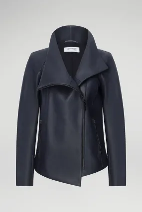 Blue Grey Leather Jacket Blue Grey Leather Jacket