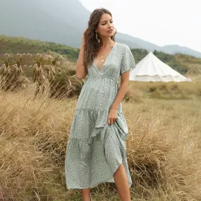 Boho Floral Summer Dress, Bohemian Dress For Women Boho Floral Summer Dress, Bohemian Dress For Women