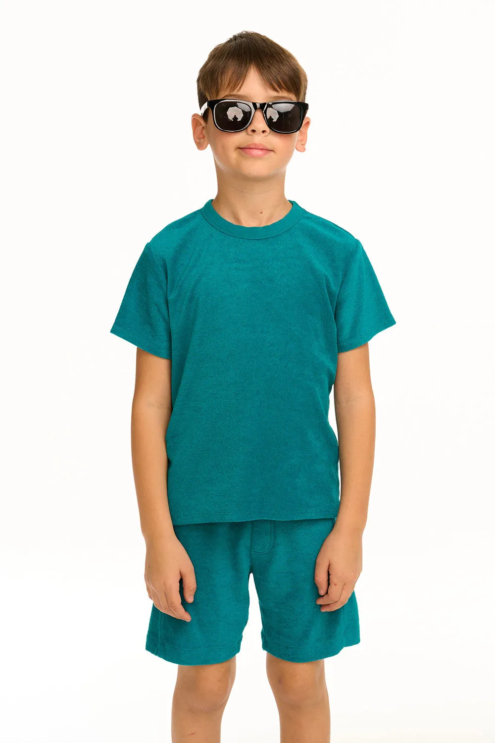 Boy's Lake Green Terry Cloth Tee