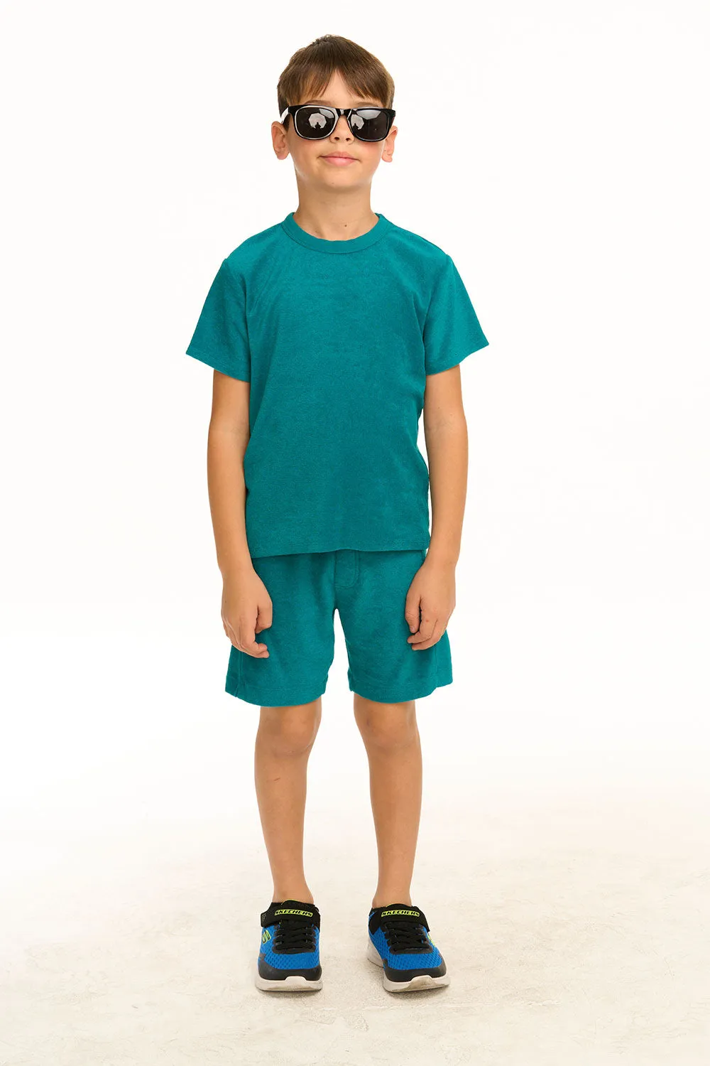 Boy's Lake Green Terry Cloth Tee