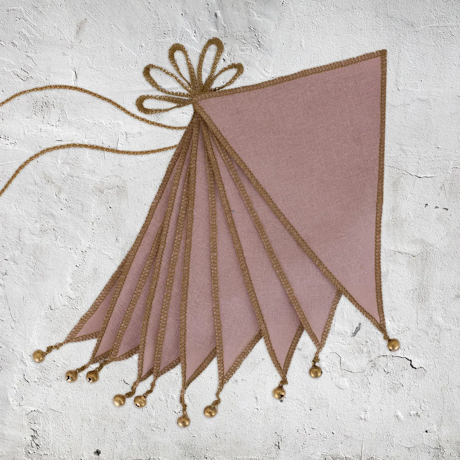 Bunting Garland - TC Thai Cotton - S007 Dusty Pink