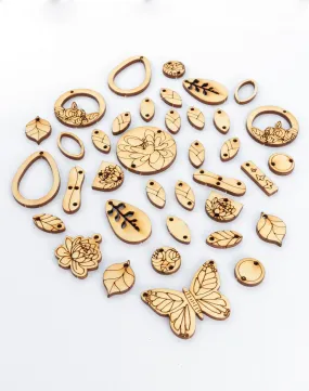 Butterfly Lily, Jewelry Pop Outs Set (3 panels) Butterfly Lily, Jewelry Pop Outs Set (3 panels)