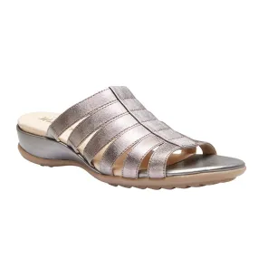 Canal Sandal in Pewter Leather Canal Sandal in Pewter Leather