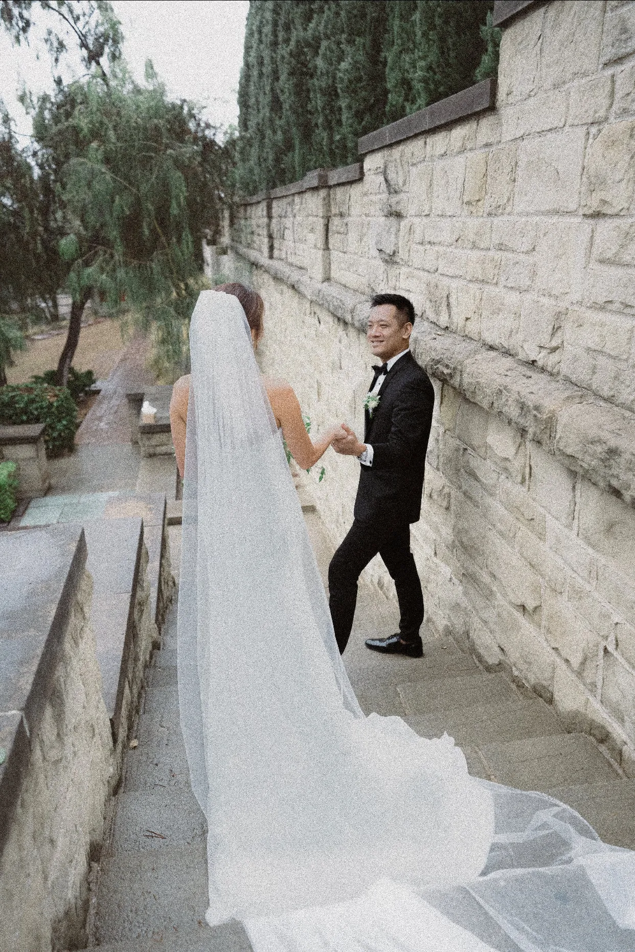 CHARLOTTE Beaded Edge Ultra Long Royal Cathedral 1 Layer Wedding Veil
