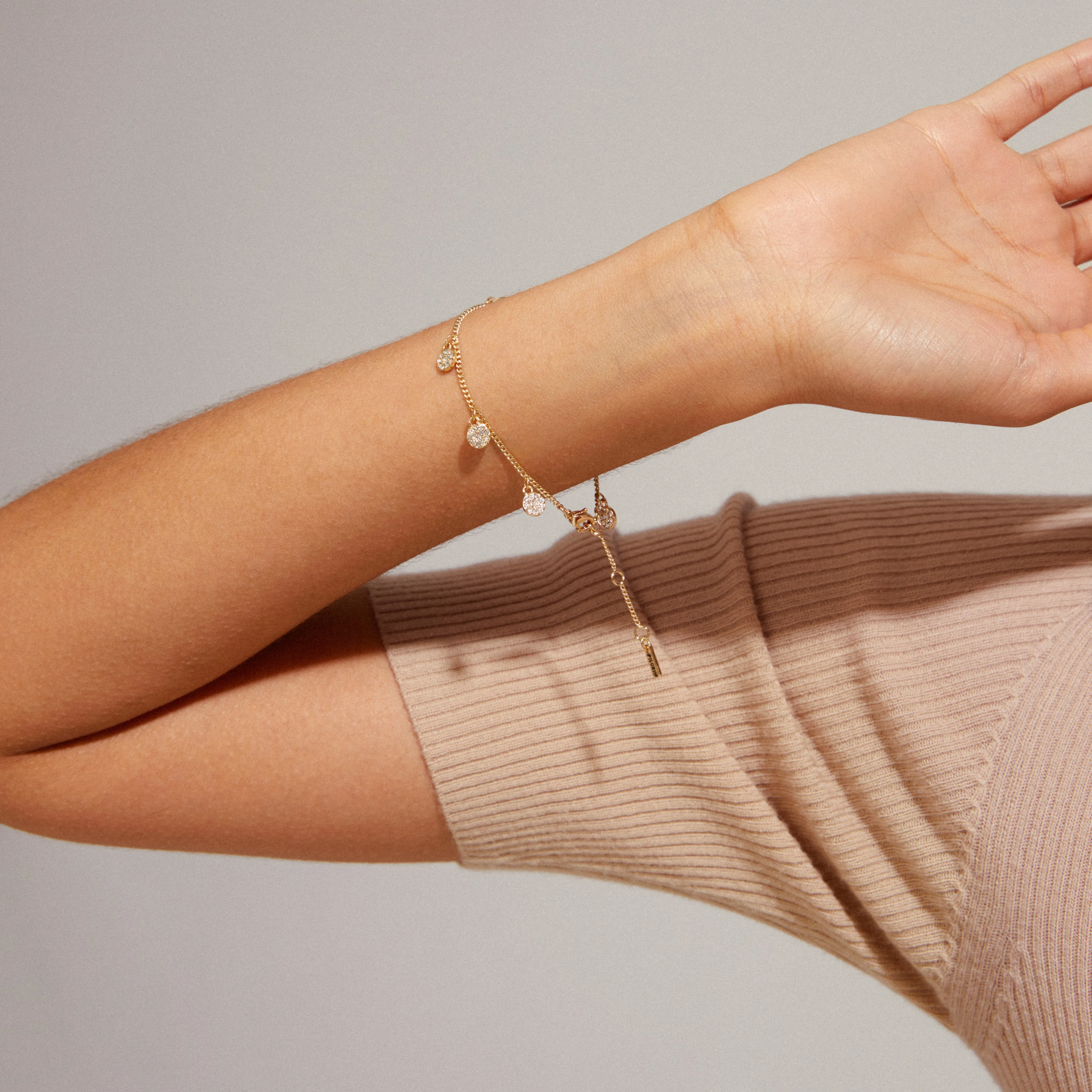 CHAYENNE recycled crystal bracelet gold-plated