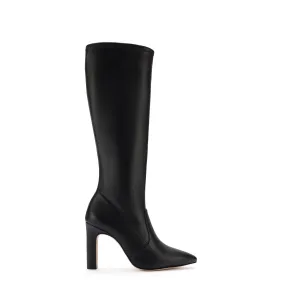 Christy Boot In Black Vegan Stretch Leather Christy Boot In Black Vegan Stretch Leather