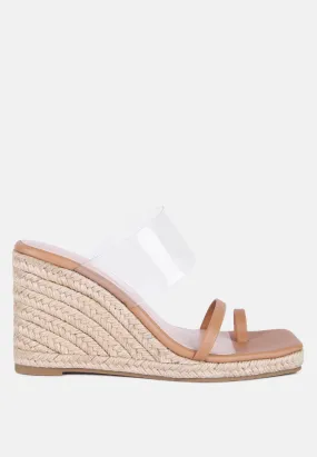 Clear Path Toe Ring Espadrilles Wedge Sandals By Ruw Clear Path Toe Ring Espadrilles Wedge Sandals By Ruw