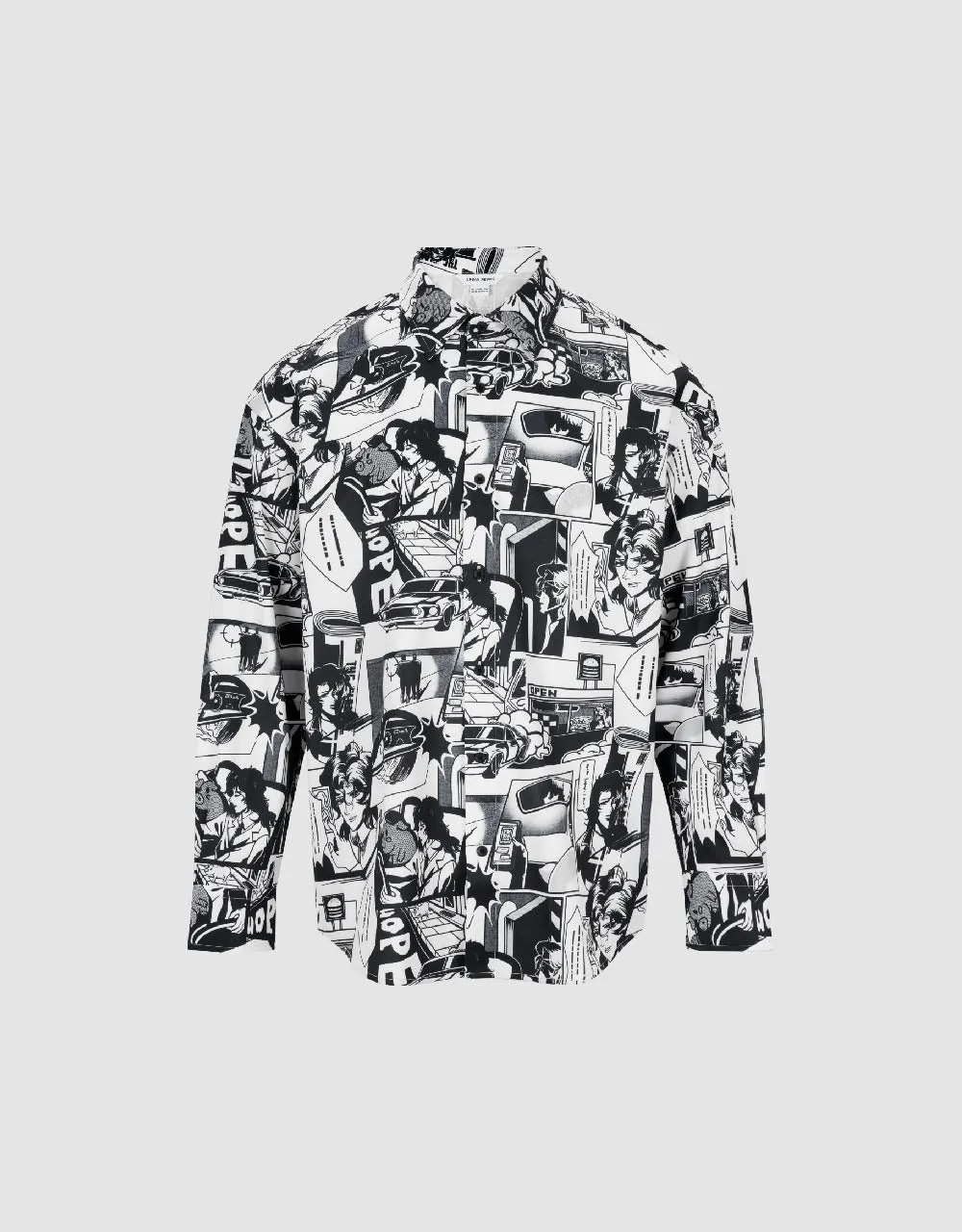 Comic Printed Loose Shirt