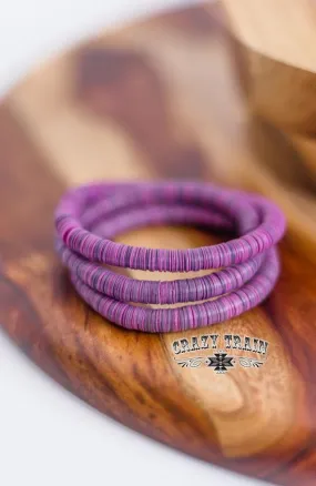 CRAZY TRAIN Purple Time Stopper Bracelet CRAZY TRAIN Purple Time Stopper Bracelet