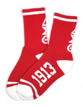 Delta Letter Socks Delta Letter Socks