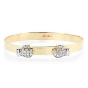 Expandable CZ Baby Boxing Bangle Expandable CZ Baby Boxing Bangle