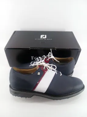 Footjoy Myjoys Premiere Series Packard Golf Shoes Navy White Red Patent 11.5 M Footjoy Myjoys Premiere Series Packard Golf Shoes Navy White Red Patent 11.5 M