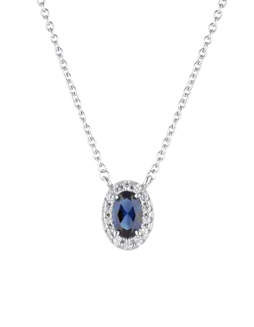 Georgini Aurora Glow Necklace - Silver/Sapphire Georgini Aurora Glow Necklace - Silver/Sapphire
