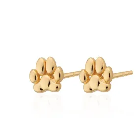 Gold Plated Paw Stud Earrings Gold Plated Paw Stud Earrings