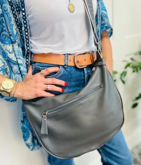Grey Soft Crescent Bag Grey Soft Crescent Bag