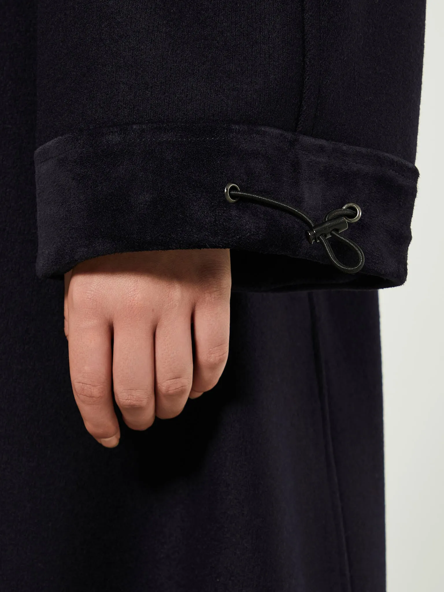Hainsworth Wool Officer Coat in Navy