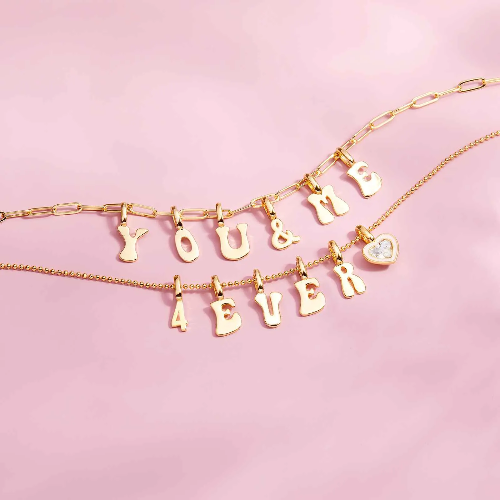 Harper Stone & Enamel Heart Charm