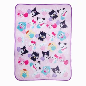 Hello Kitty and Friends Emo Kyun Heart Fleece Throw Hello Kitty and Friends Emo Kyun Heart Fleece Throw