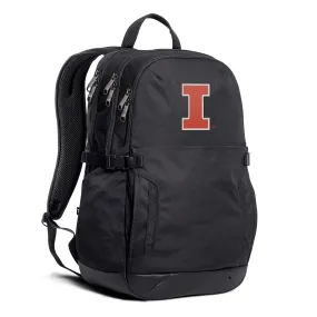 Illinois Fighting Illini Black Pro Backpack Illinois Fighting Illini Black Pro Backpack
